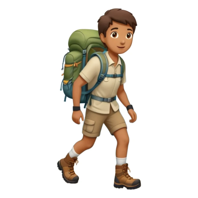 hiking in the mountains sticker