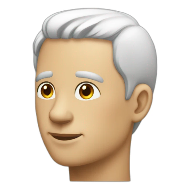 homme qui leve le bras gauche de profil sticker