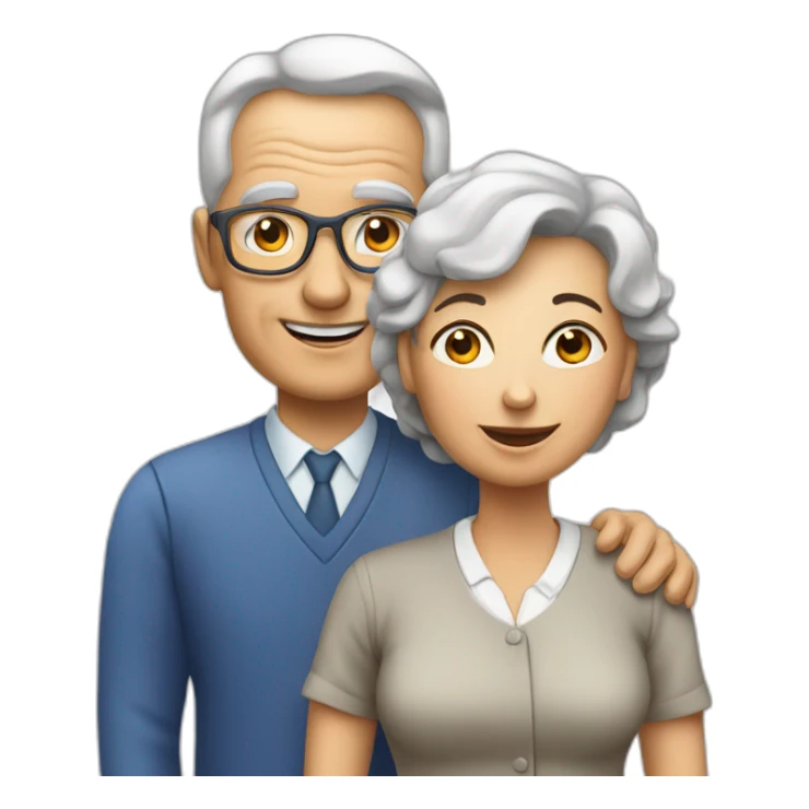 School Reunion with older lady teacher sticker