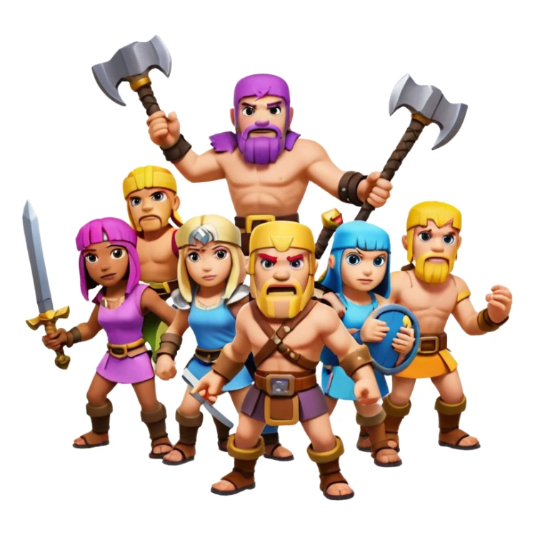 Clash of clans game sticker