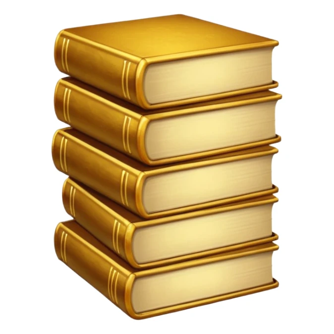 books, golden glow sticker