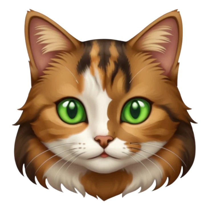a young female brown and black tabby cat, sticker