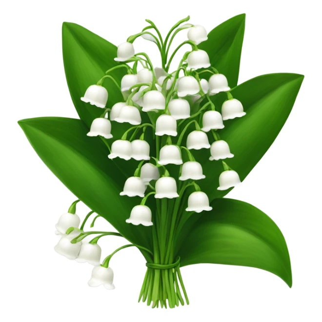 Lilly of the valley flower bouquet  sticker