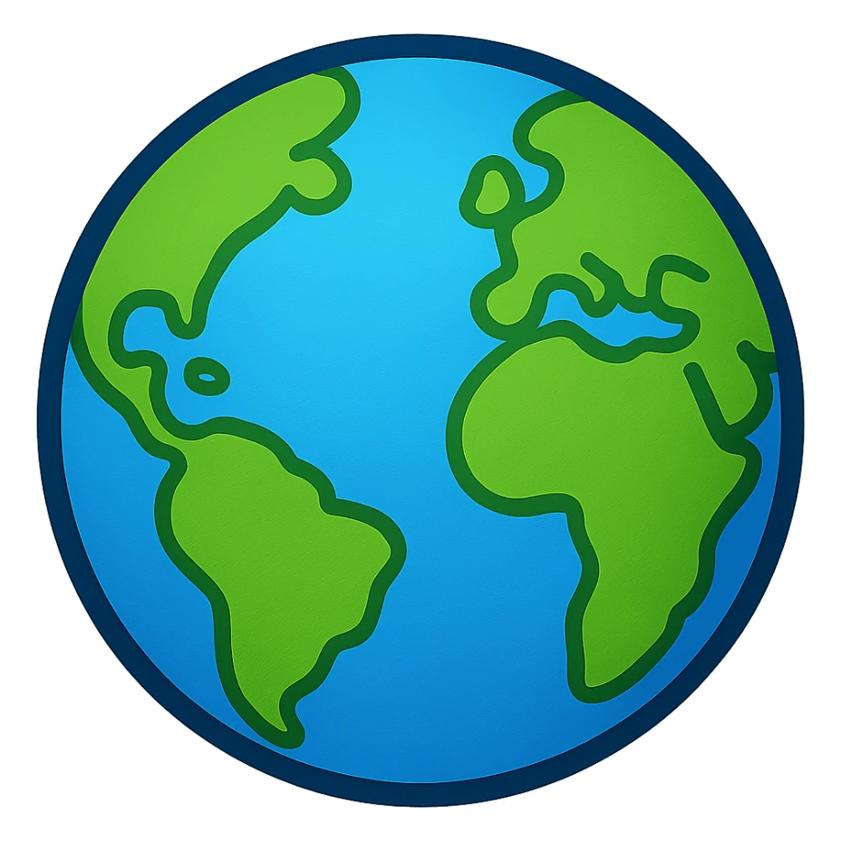 blue planet emoji sticker