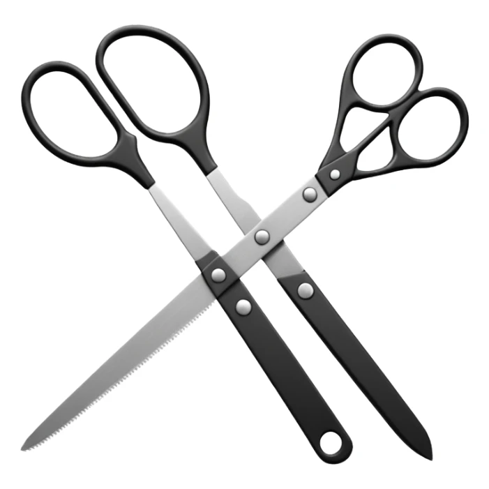 film strip with scissors cutting it sticker