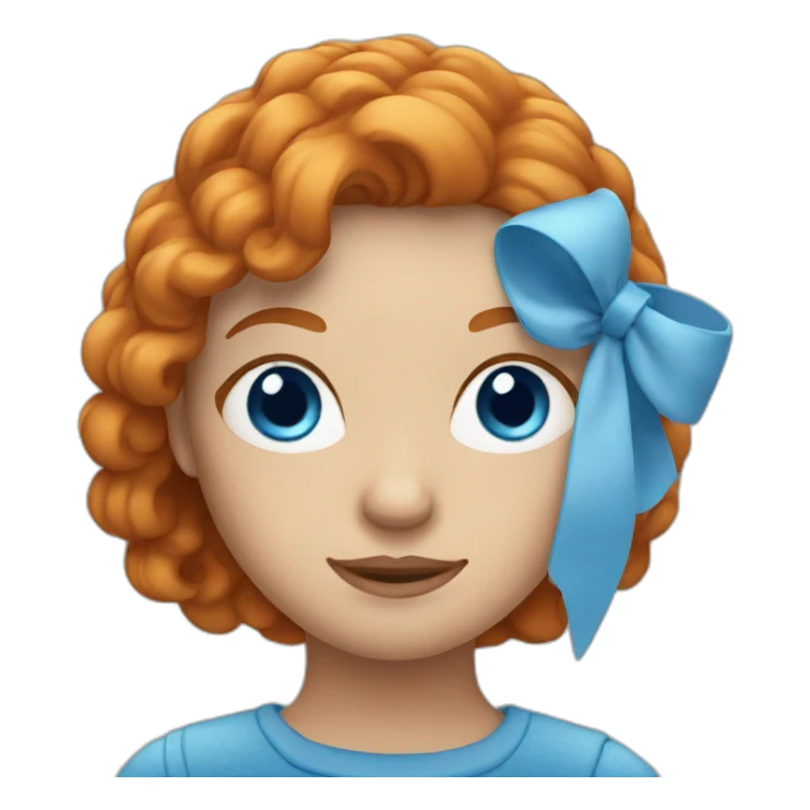 Ginger hair and blue eye woman in Canada  sticker