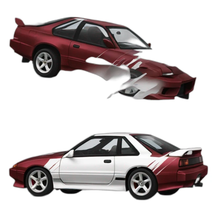 Granat Nissan Sílvia 180sx sticker