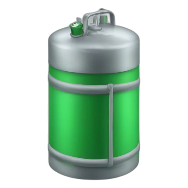 Cilindro de gas verde sticker
