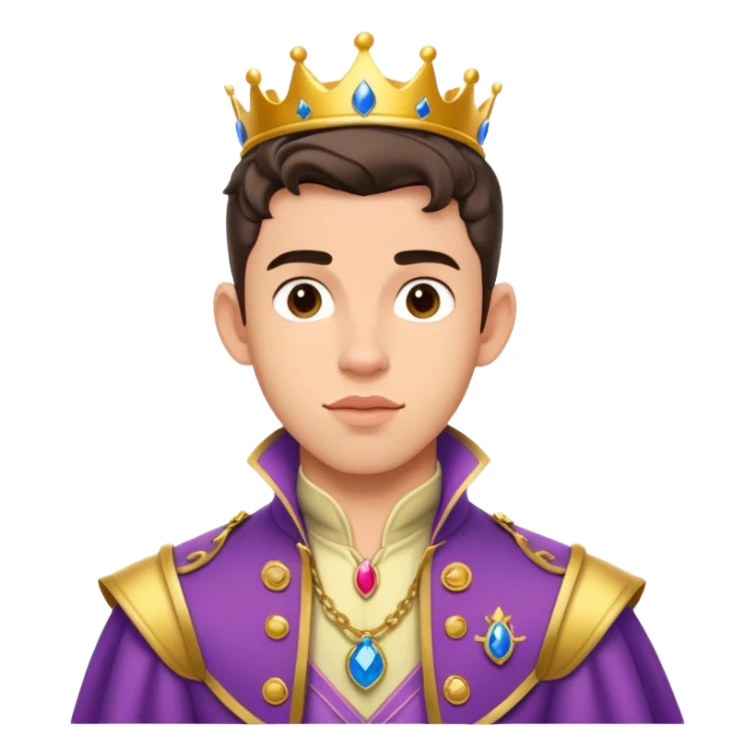 Jonathan Bailey with Disney prince style outfit  sticker