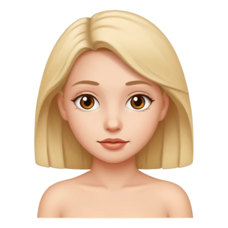 a fully naked girl sticker