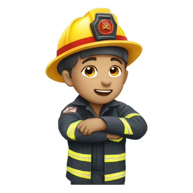 Fireman resuscitates kid sticker
