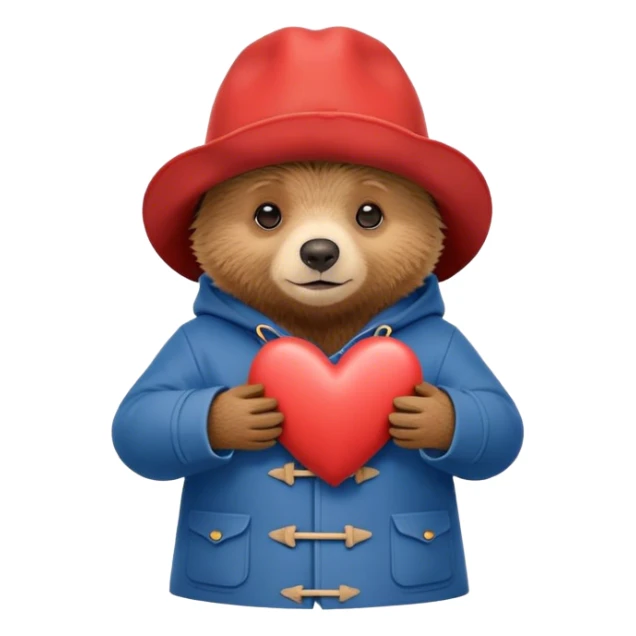 paddington haciendo un corazón  sticker