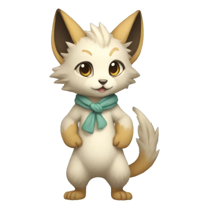 Anthro Chibi-style-Fur-Sona-Fakémon Full Body sticker