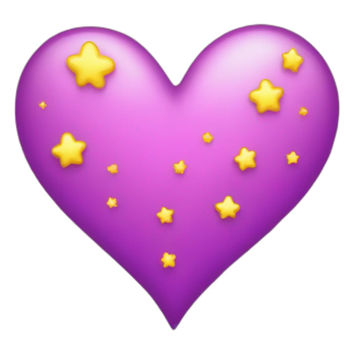 pink-and-purple-heart-with-yellow-sparkles sticker