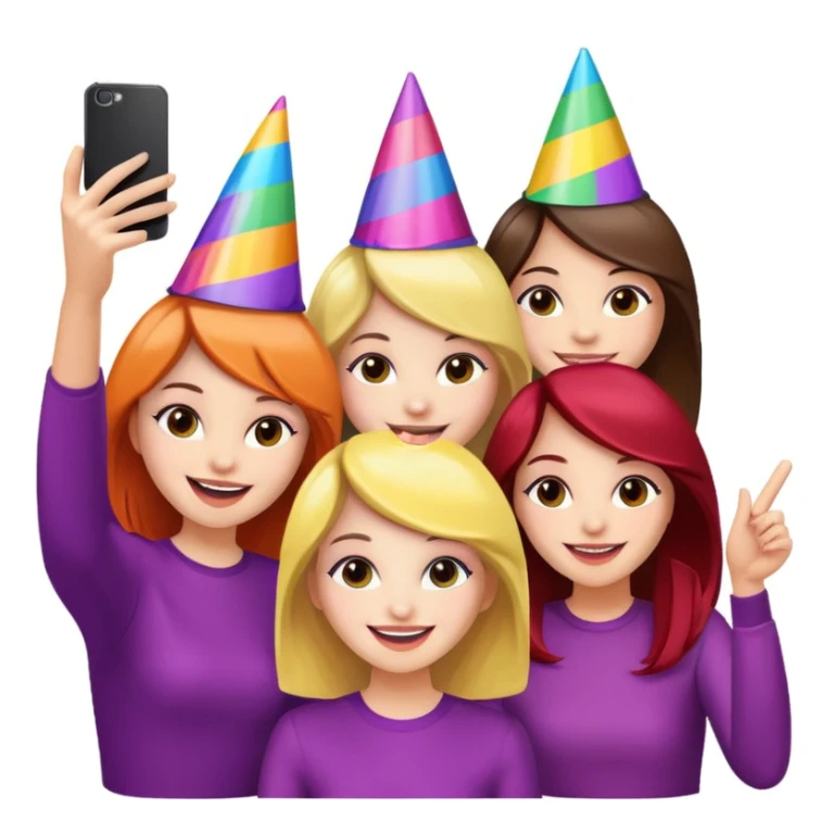 girls taking selfie in club sticker