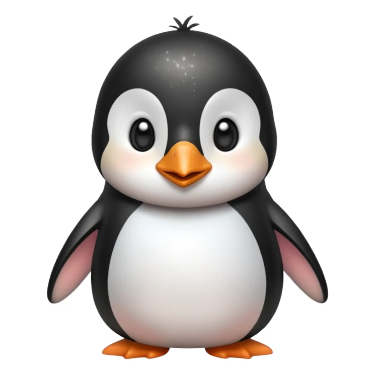 cute penguin make bunch of expressions or emojis, make sure to make him have a sparkle in his eyes sticker