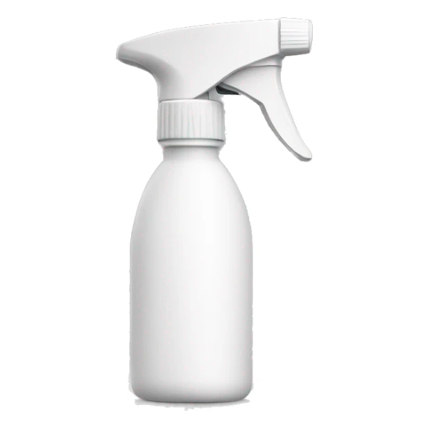 white spray bottle sticker