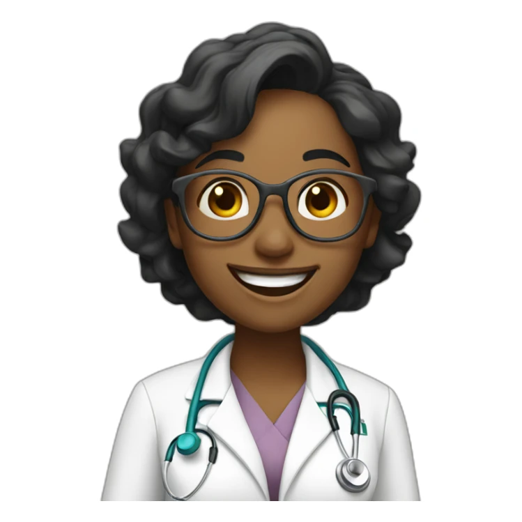 Doctor Girl who laughs a lot and go with the flow sticker