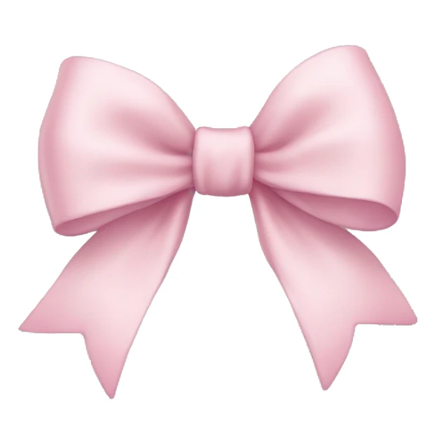 Light pink bow  sticker