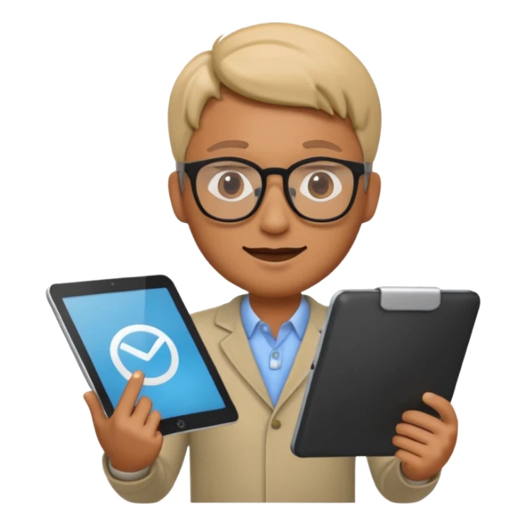 3D imoji of man who is graphics design sticker