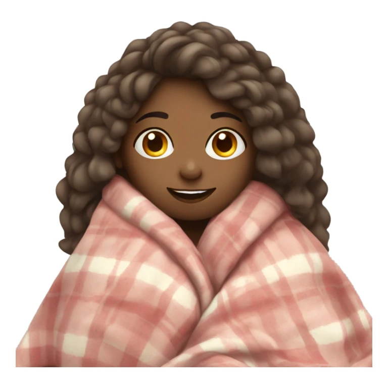 cozy Girl with blanket  sticker