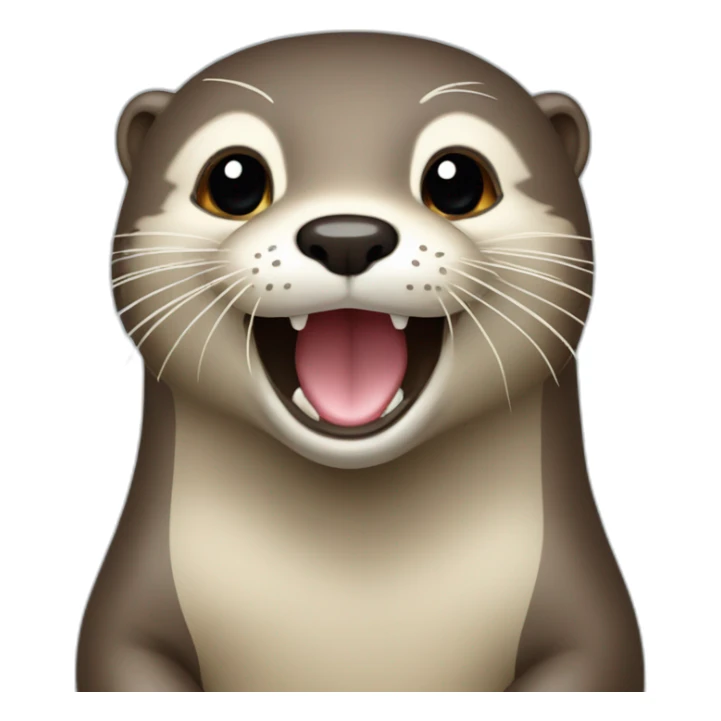 loutre sur toutue sticker