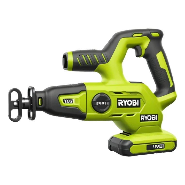 RYOBI ONE+ 18V Cordless Reciprocating saw battery emoji style sticker
