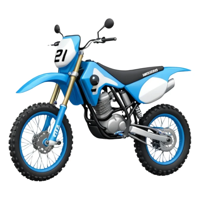 Moto da cross che impenna  sticker