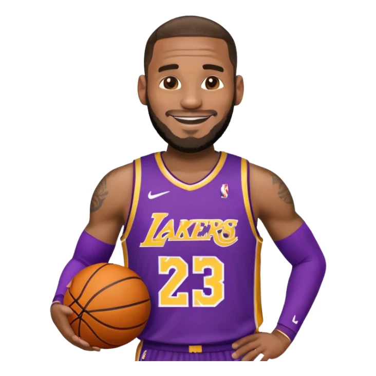 Emoji of lebron Raymond james sticker