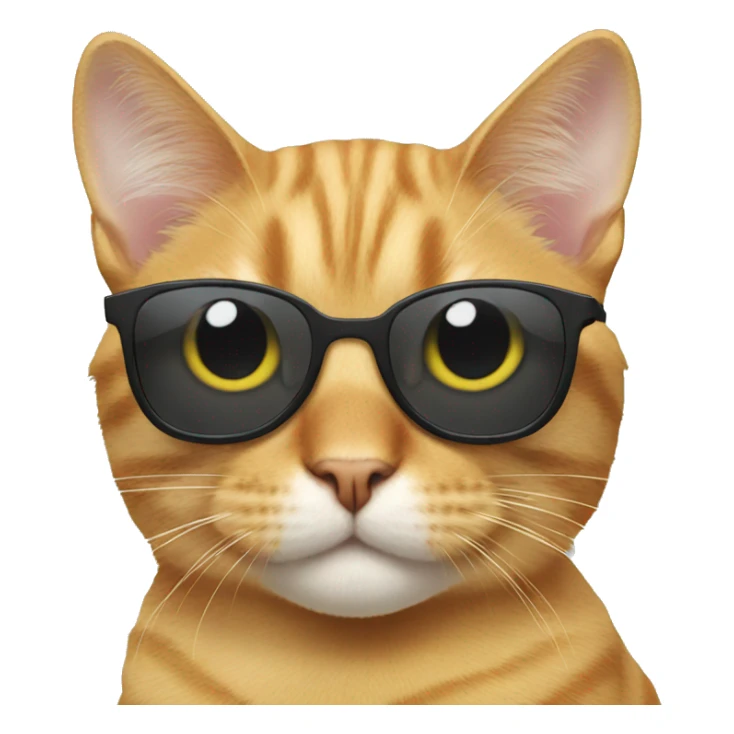 Cat with sunglasses sticker