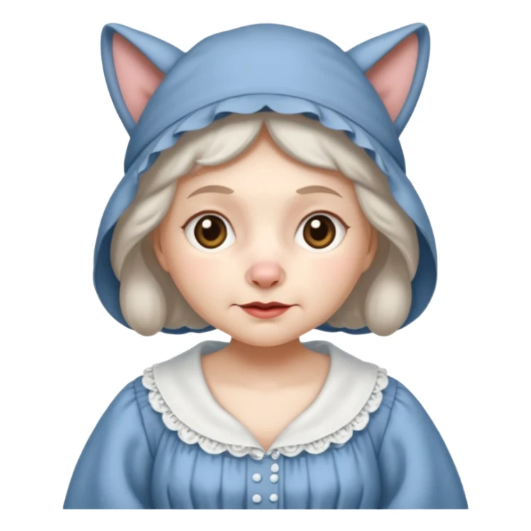 The big bad wolf is wearing Grandma's clothes. sticker