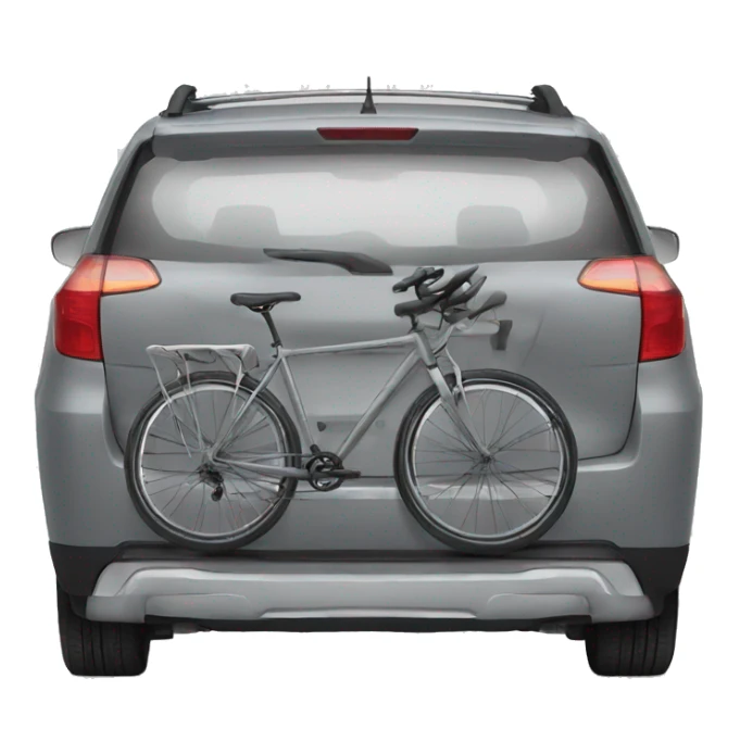 bike rack back of car sticker