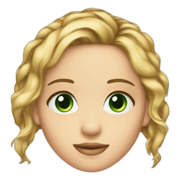 Jennifer Lawrence with Green eyes sticker