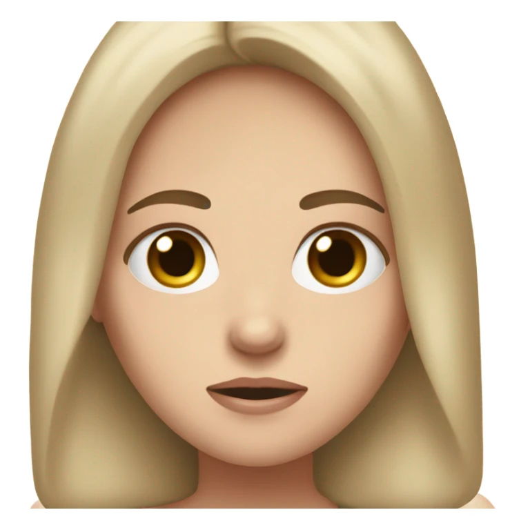  White girl ashamed of herself of hiding face in hands sticker