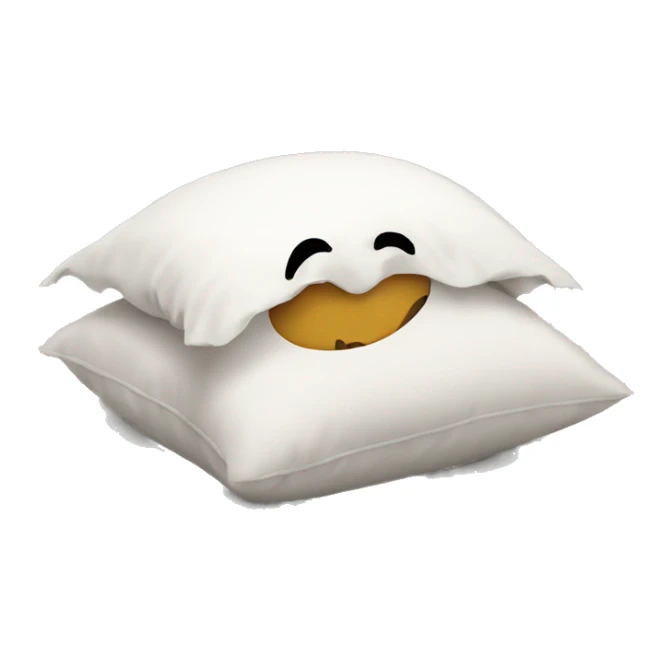 cartoon head buried in pillow sticker