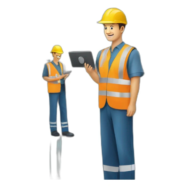 Man in Factory Floor Operagoing Siemens HMI sticker