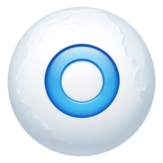 Snowball with blue outline , with the word book inside sticker