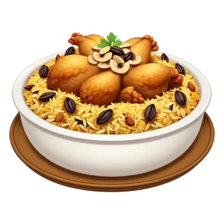 chicken biryani with dry fruits sticker