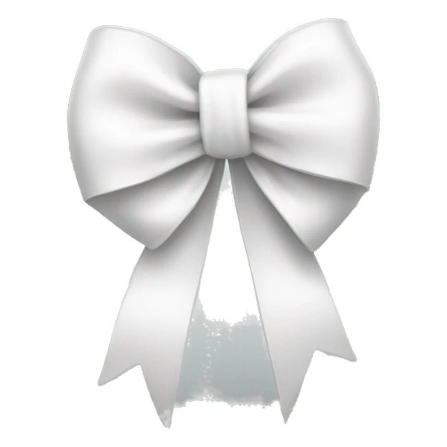 White bow sticker
