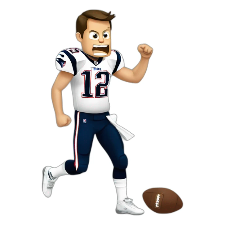 Tom brady pumping his fist and yelling Let's Fucking Go sticker