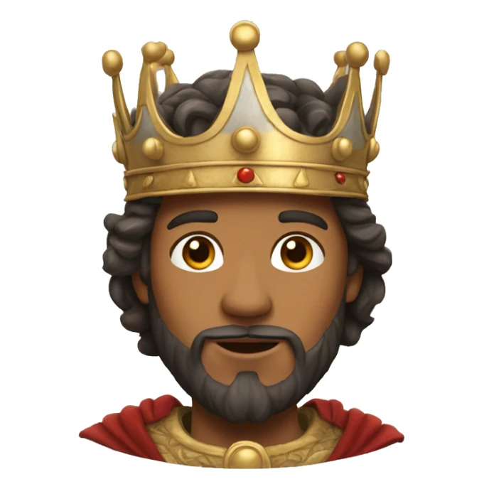 King peter from Narnia with crown on his head sticker