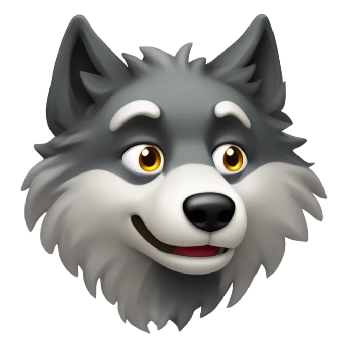 Un lobo solitario gótico  sticker