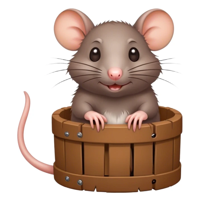 Rat stuck in a trap of friendship sticker