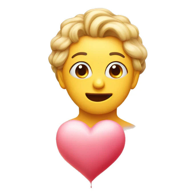 Face with love heart and blowing kisses sticker