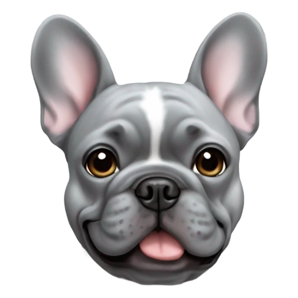 Grey French bulldog  sticker