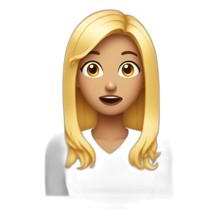 girl-with-manicure-is-shocked sticker