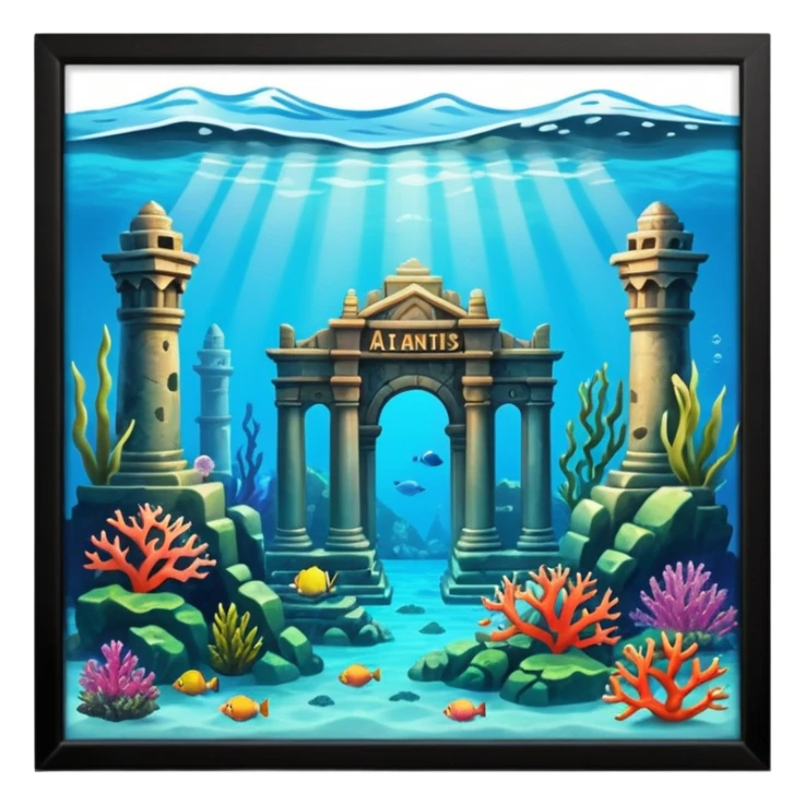 The Lost Island of Atlantis sticker