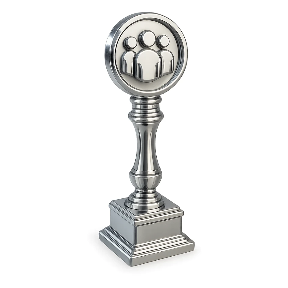 something that symbolizes the best the "staff" team sticker