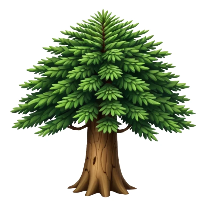 A Brazilian araucaria tree with extended branches sticker