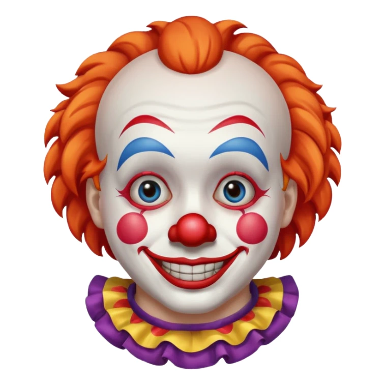 Doble cara triste por dentro payaso por fuera  sticker